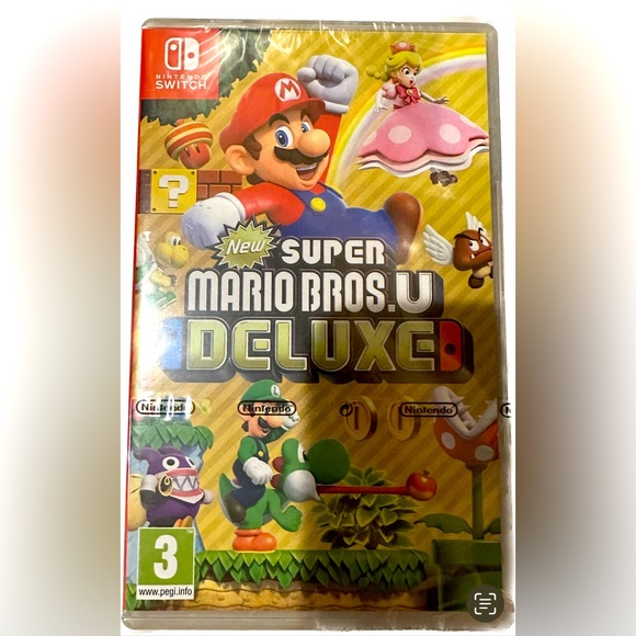 NEW SUPER MARIO BROS.U DELUXE NINTENDO SWITCH VIDEO GAME SEALED VIDEO GAME JAPAN - Picture 2 of 3